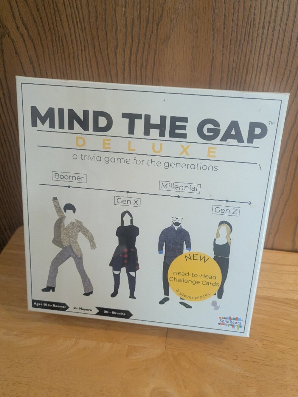 New Mind The Gap Deluxe Trivia Board Game For The Generations Solid Roots Family
